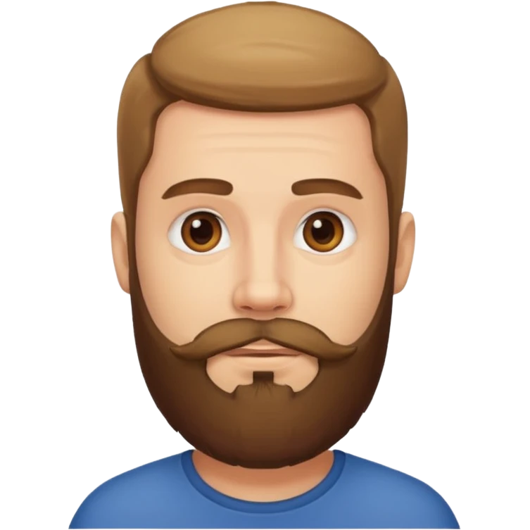 head with beard emoji