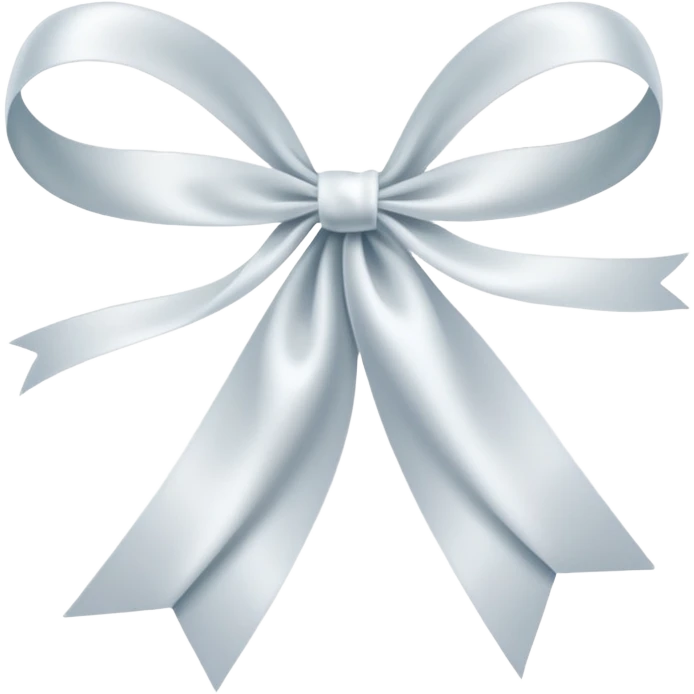 I want a white bow or ribbon emoji