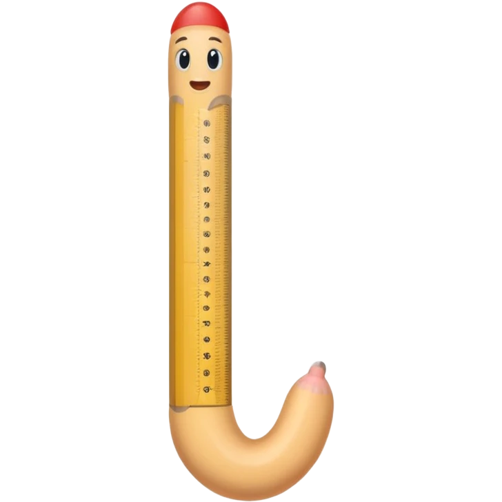 penis with ruler markings emoji