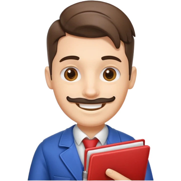 Barbero con una agenda abierta emoji