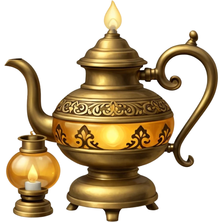 brass oil lamp emoji