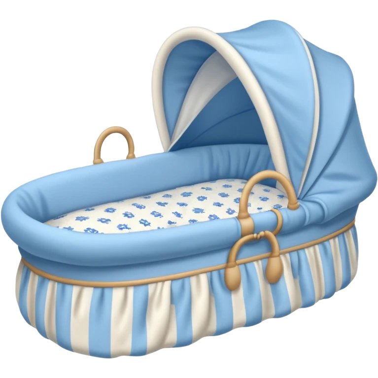 blue baby bassinet emoji