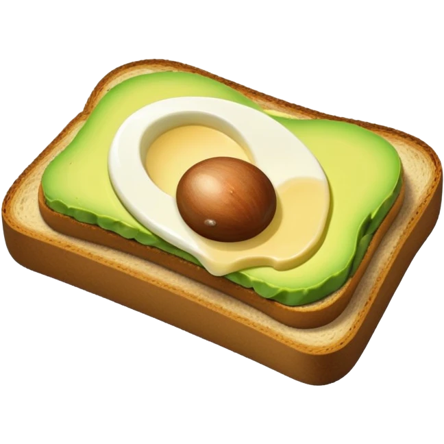 Avocado toast   and cup coffee emoji