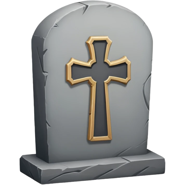generate a very realistic tombstone emoji