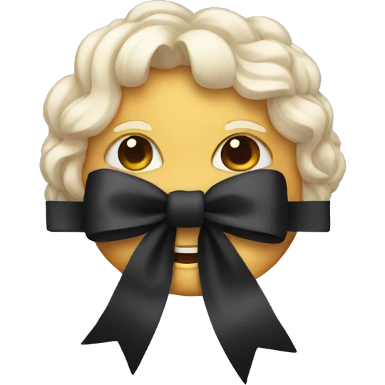 Black bow  emoji