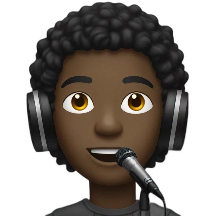 daniel caesar with microphone emoji