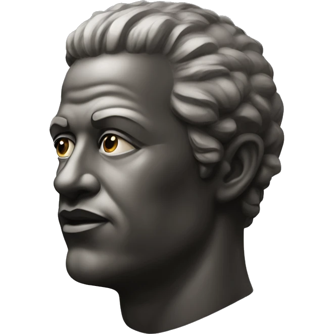 Mohai statue with an impeccable jawline  emoji