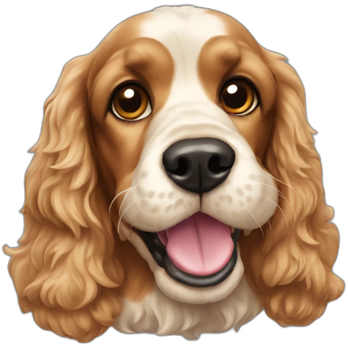 Cocker spaniel dog emoji