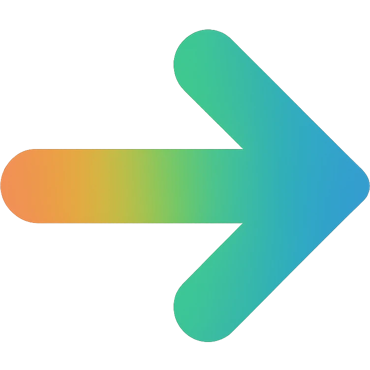 colorful next arrow, transparent background emoji