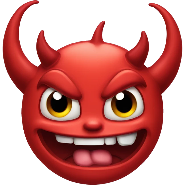Devil with tongue out emoji