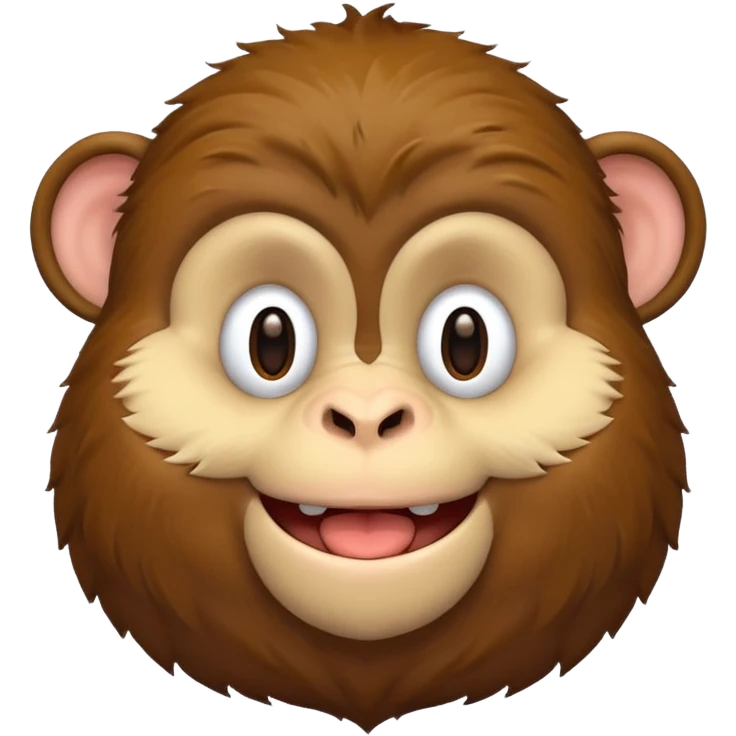 Fat monkey emoji