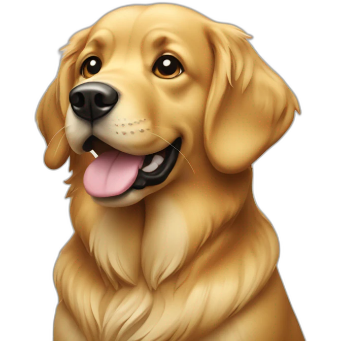 retriever dog  money emoji