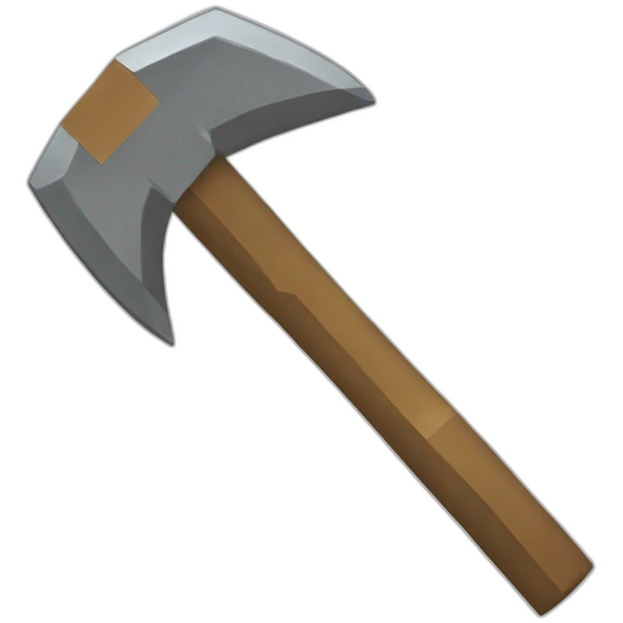 Minecrafty pickaxe emoji