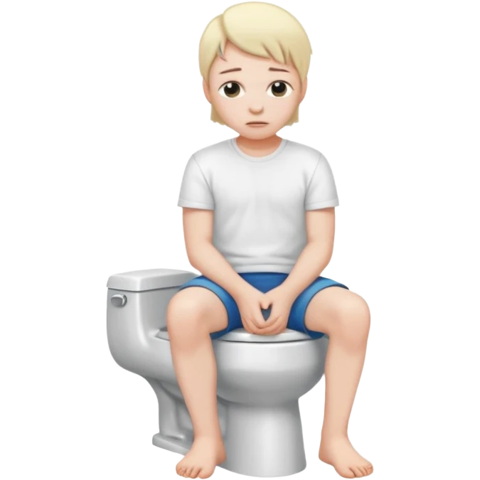 Do a human head in a toilet emoji