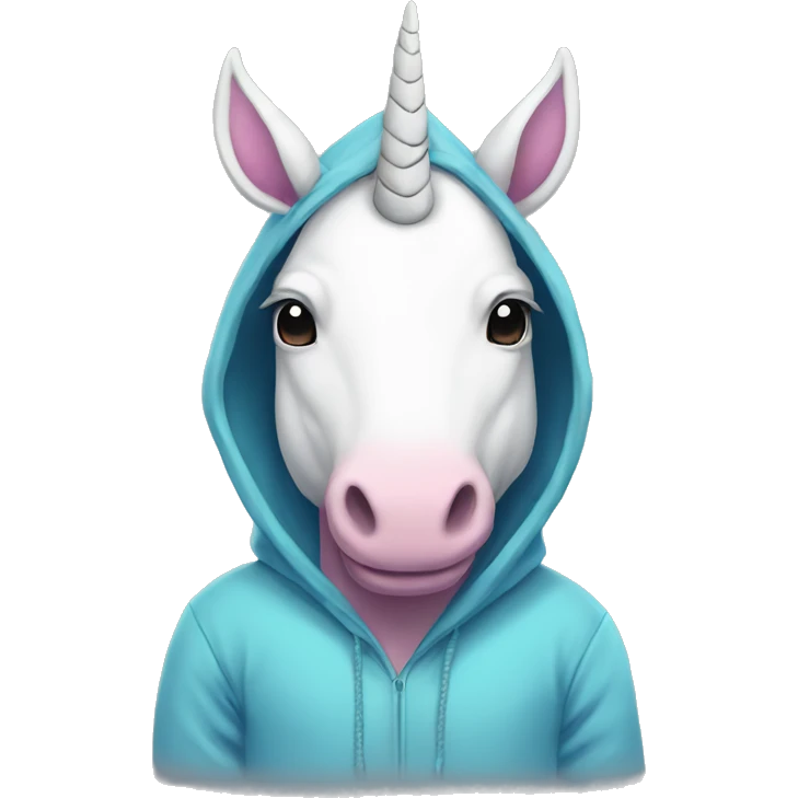 unicorn in hoodie  emoji