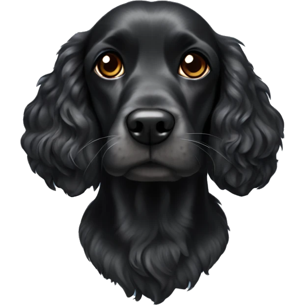 black cocker spaniel emoji