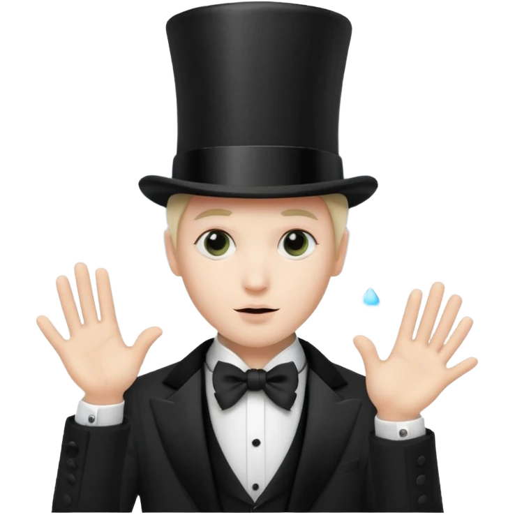 a magician who disappears into fog emoji