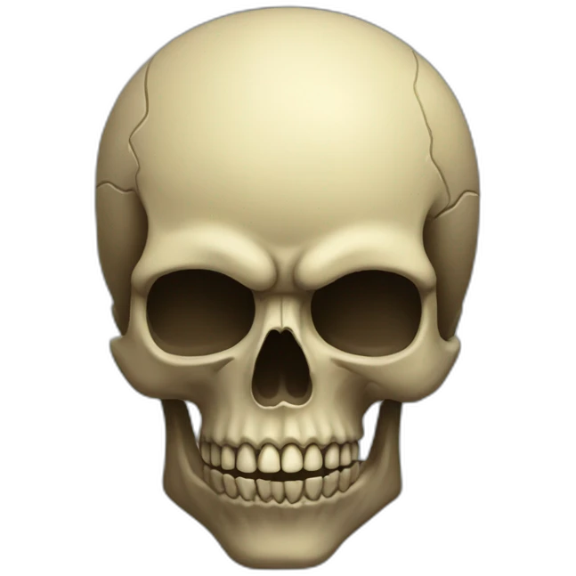 Skull head of shadow  emoji