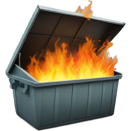 Dumpster fire emoji