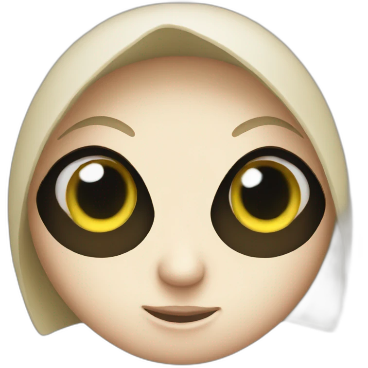 huge eyes no face emoji