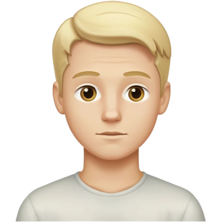 make a white boy with blonde hair and a slickback emoji