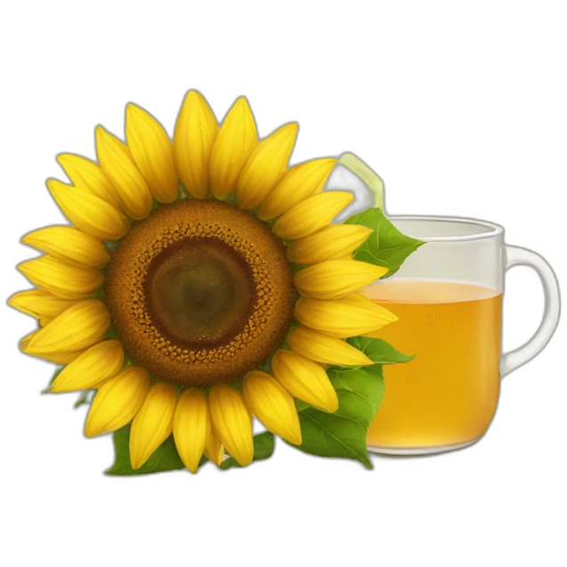 sunflower tea emoji