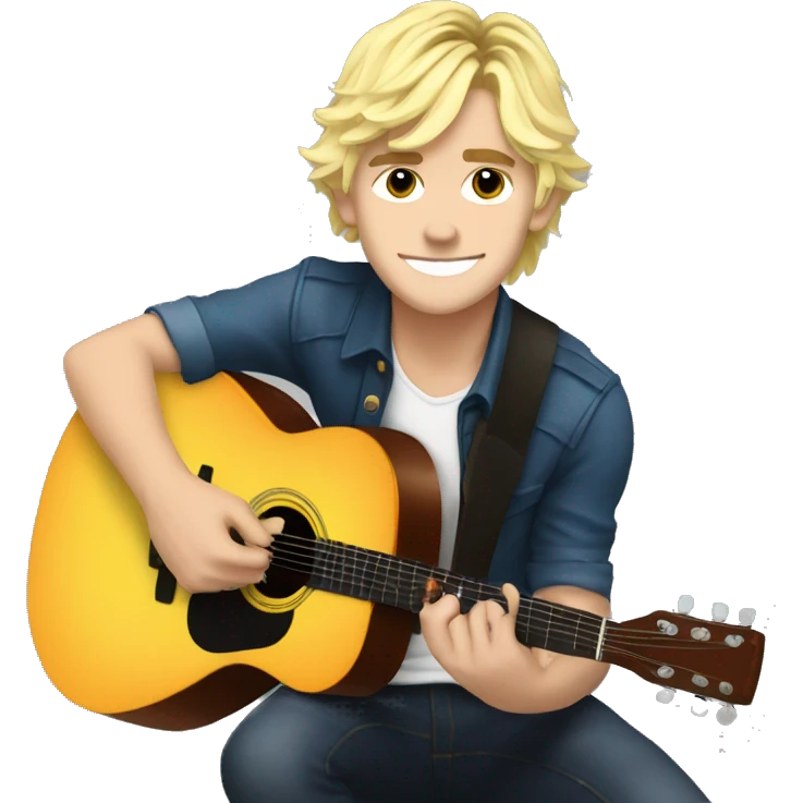 Ross Lynch and guitar  emoji