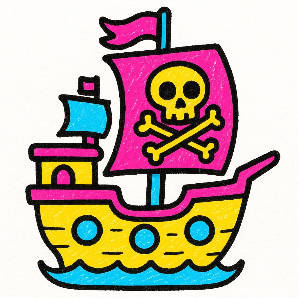pirate ship emoji
