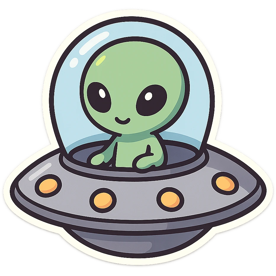一个外星人飞碟 emoji