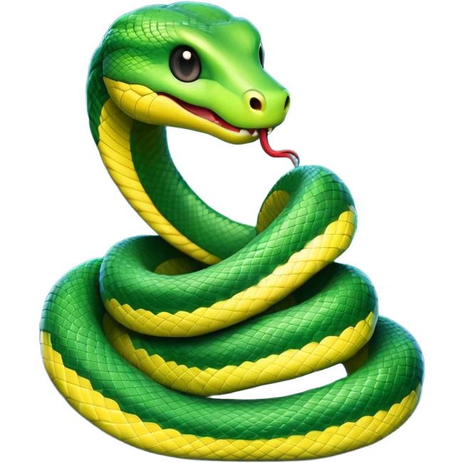 a snake emoji in a dark blue gradient emoji