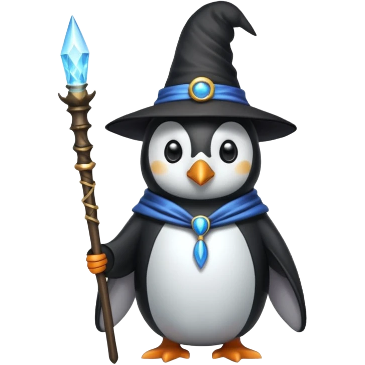 Penguin Wizard emoji