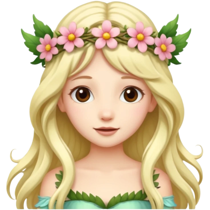 Fairy with Flower Crown emoji