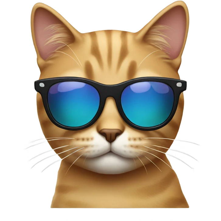 Cat with sunglasses emoji