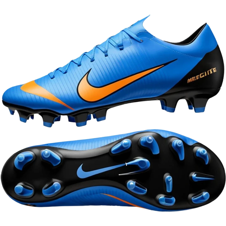 Unas Nike Mercurial vapor 16 elite sg del 2026 negras y con el logo azul emoji