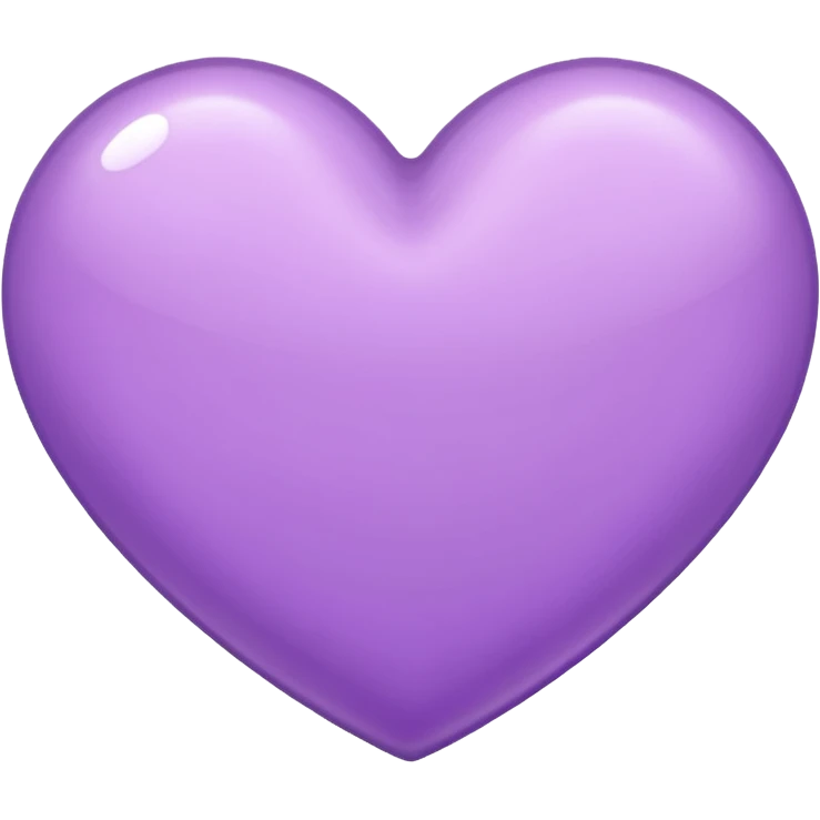 Lilac heart emoji