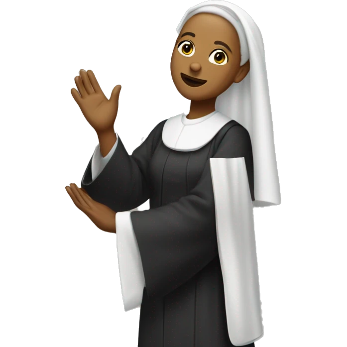 Female Priest elevating the host  emoji