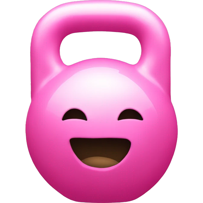 pink kettlebell emoji