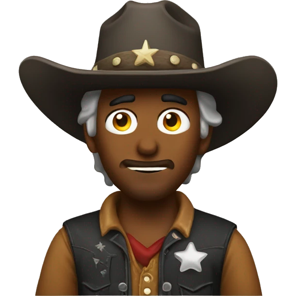 Drunk cowboy emoji