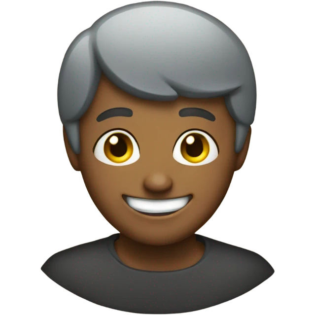 Cheerful circle emoji