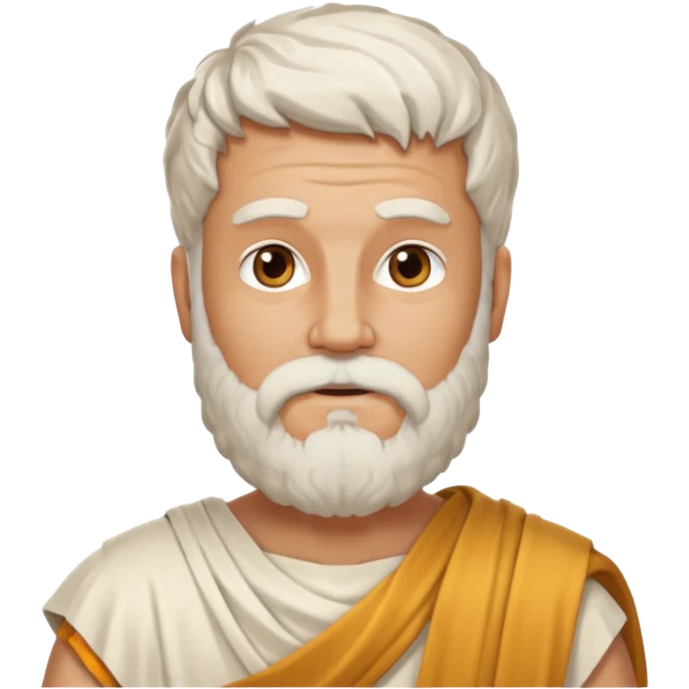 white ancient greek man with beard emoji