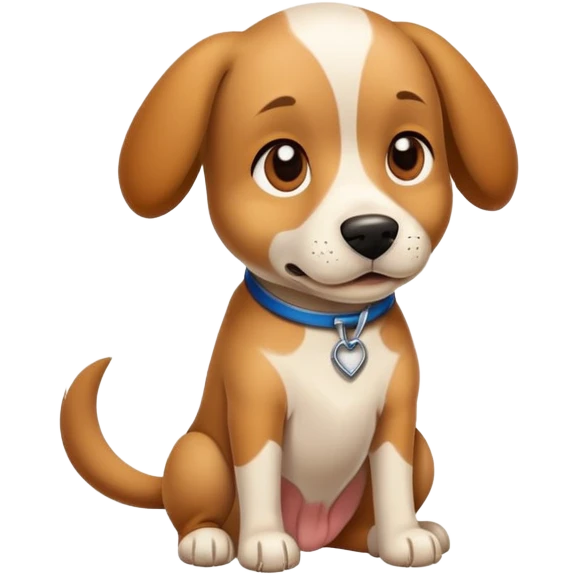 Dog with his leg cut off  emoji