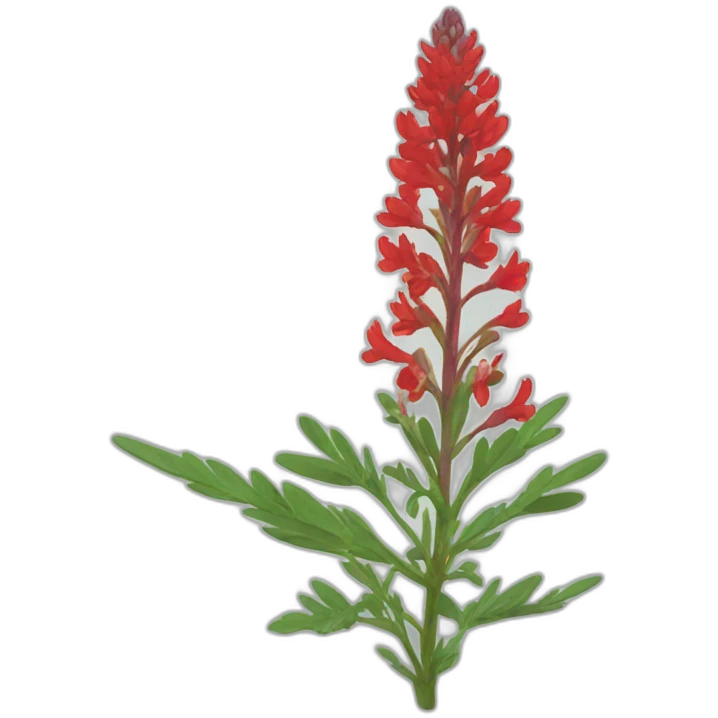 red lupine emoji