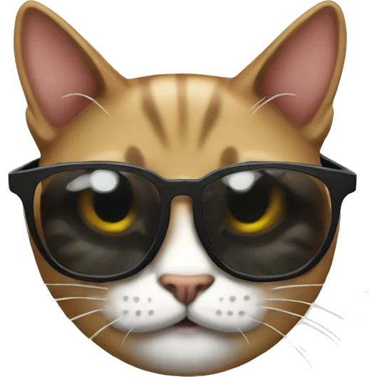 Gato con gafas emoji