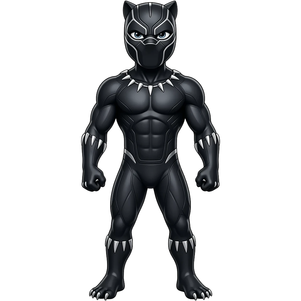 Una pantera negra animal emoji