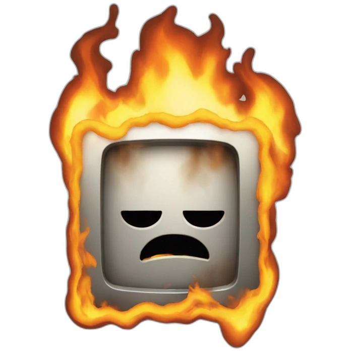 phone burn emoji