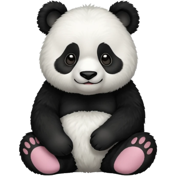 High resolution of panda emoji