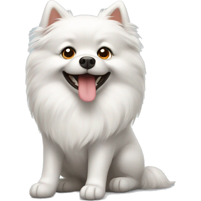 cute spitz dog emoji