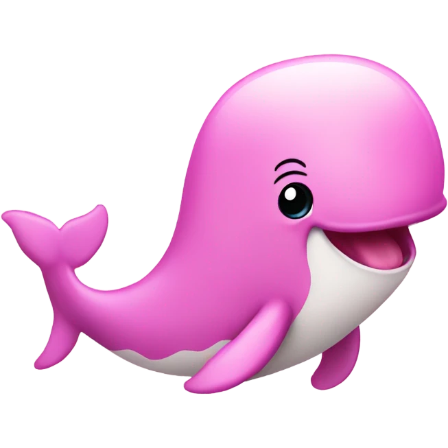 Whale pink for baby emoji