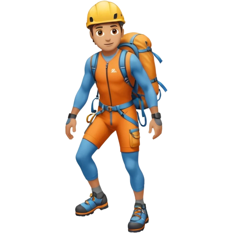 full body climber man emoji