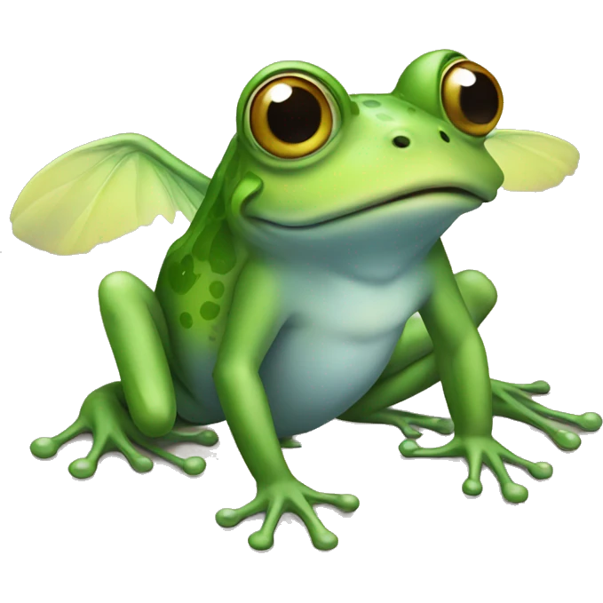 frog with wings emoji